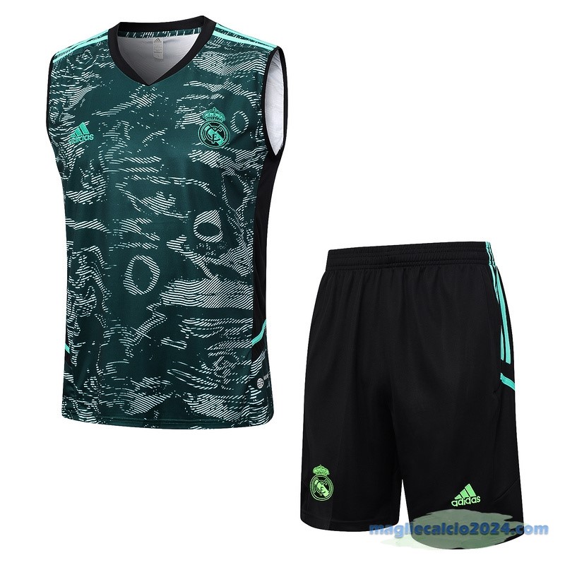 Formazione Set Completo Real Madrid 2023 2024 Verde Nero Poco Prezzo