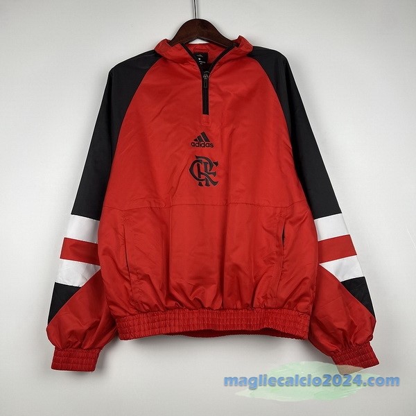 Giacca A vento Flamengo 2023 2024 Rosso Nero Poco Prezzo