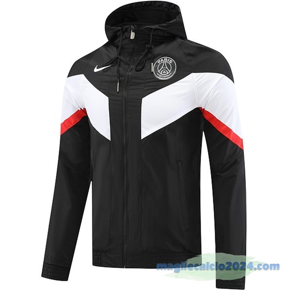 Giacca A vento Paris Saint Germain 2022 2023 Nero Bianco Poco Prezzo