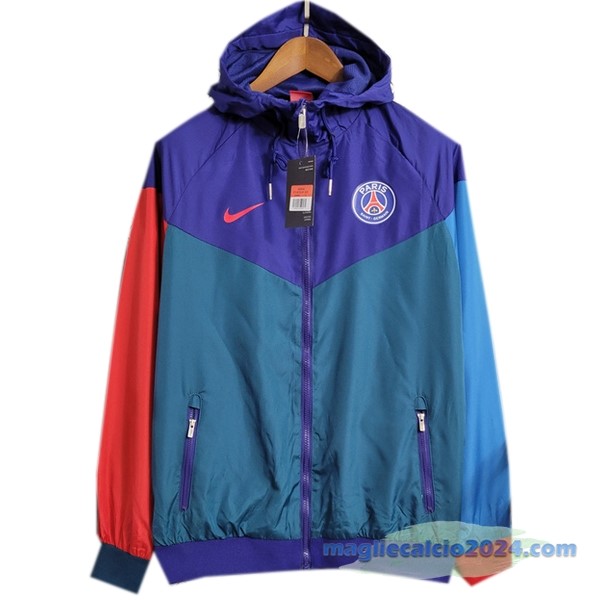 Giacca A vento Paris Saint Germain 2022 2023 Purpureo Verde Poco Prezzo