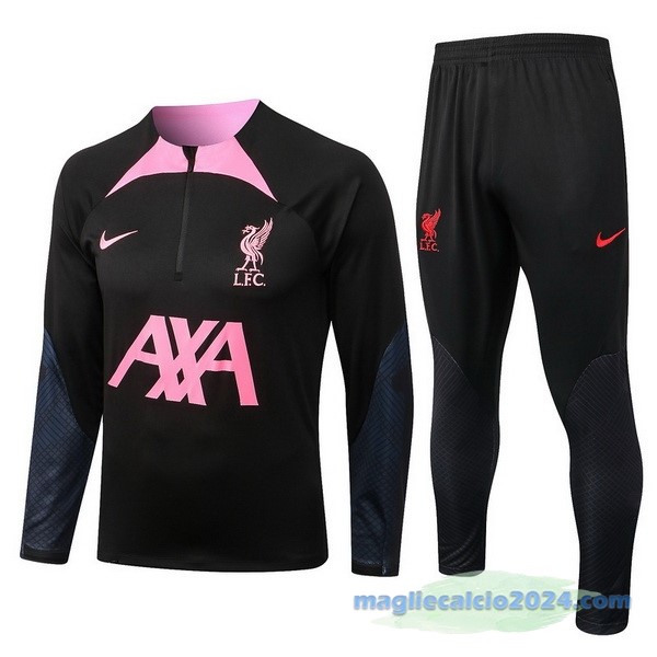 Giacca Bambino Liverpool 2022 2023 Nero Rosa Poco Prezzo
