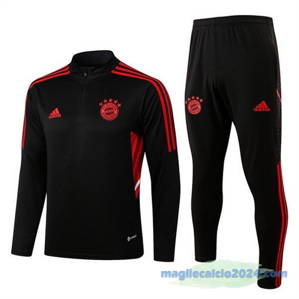 Giacca Bayern Múnich 2022 2023 Nero Rosso Poco Prezzo
