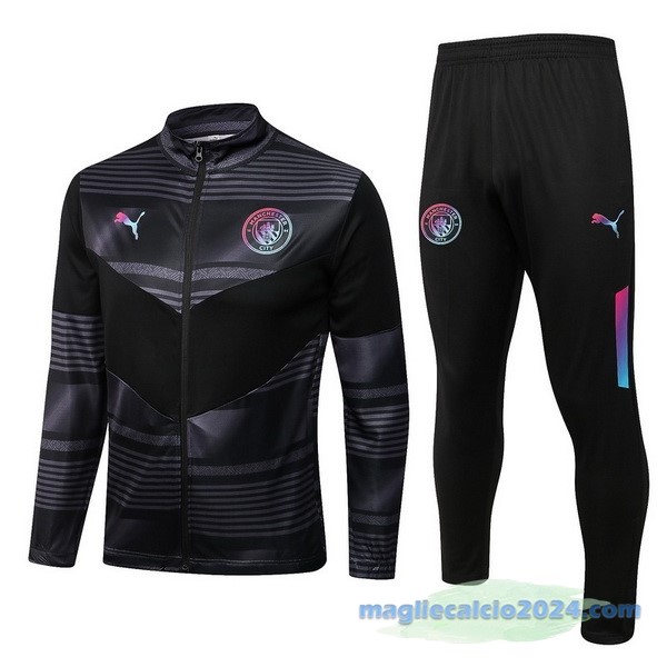 Giacca Manchester City 2022 2023 Grigio Nero Poco Prezzo