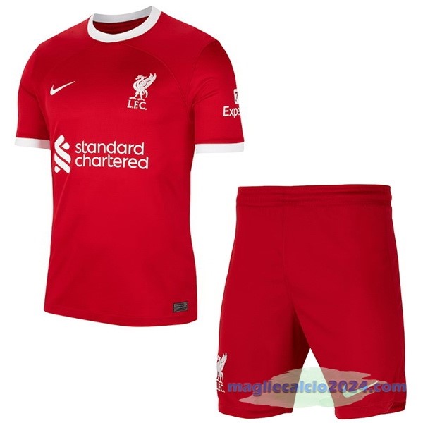Prima Conjunto De Bambino Liverpool 2023 2024 Rosso Poco Prezzo