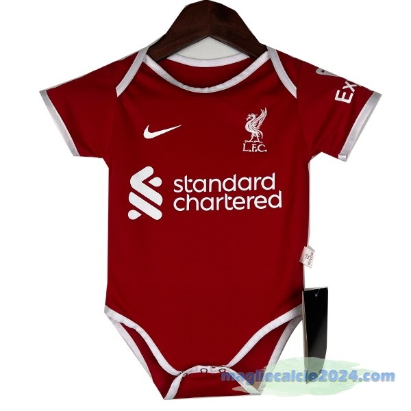 Prima Tutine Bambino Liverpool 2023 2024 Rosso Poco Prezzo