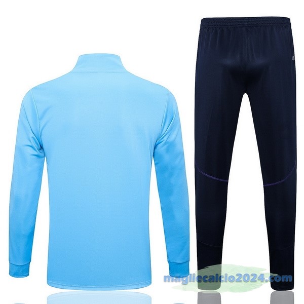 Set Completo Ropa Deportiva Con Cremallera Larga Argentina 2023 Azul Poco Prezzo