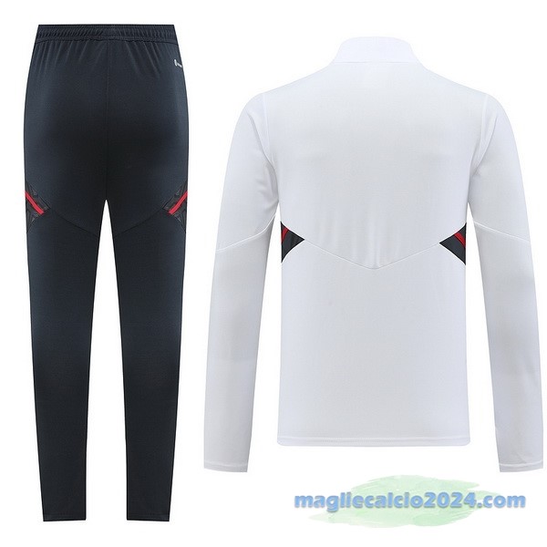 Set Completo Ropa Deportiva Con Cremallera Larga Bayern Múnich 2022 2023 Bianco Poco Prezzo