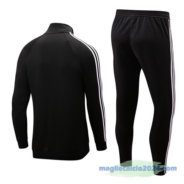 Set Completo Ropa Deportiva Con Cremallera Larga Manchester United 2022 2023 I Nero Poco Prezzo