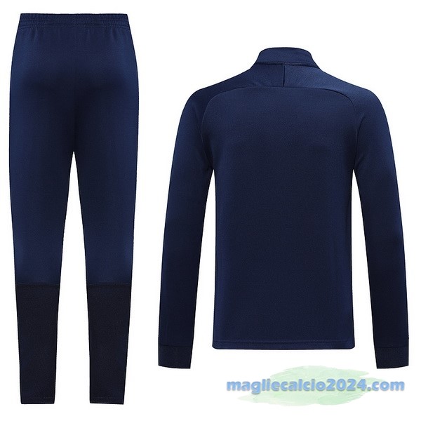 Set Completo Ropa Deportiva Con Cremallera Larga Paris Saint Germain 2022 2023 Azul Navy Poco Prezzo