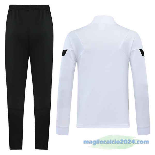 Set Completo Ropa Deportiva Con Cremallera Larga Paris Saint Germain 2022 2023 Bianco Nero Poco Prezzo