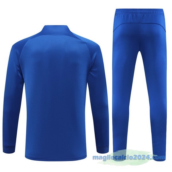 Set Completo Ropa Deportiva Con Cremallera Larga Paris Saint Germain 2022 2023 I Azul Poco Prezzo