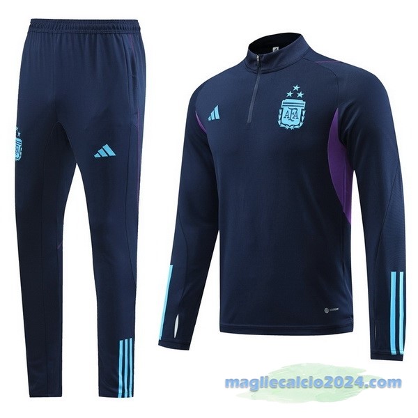 Set Completo Sudadera Formazione Argentina 2022 Azul Navy Poco Prezzo