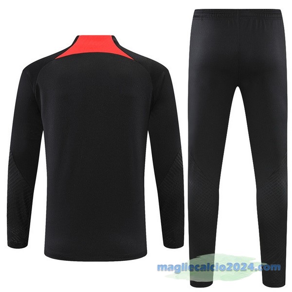 Set Completo Sudadera Formazione Bambino Liverpool 2022 2023 Nero Poco Prezzo