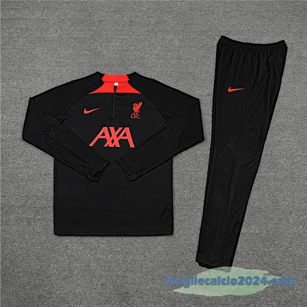 Set Completo Sudadera Formazione Bambino Liverpool 2022 2023 Nero Poco Prezzo