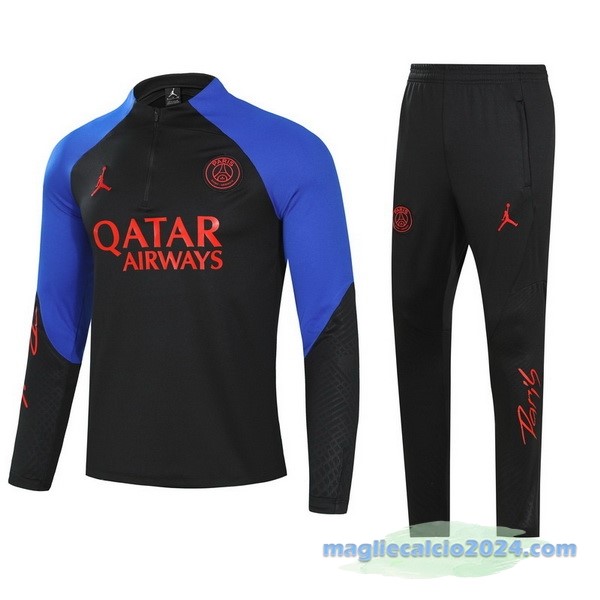 Set Completo Sudadera Formazione Bambino Paris Saint Germain 2022 2023 Nero Azul Poco Prezzo