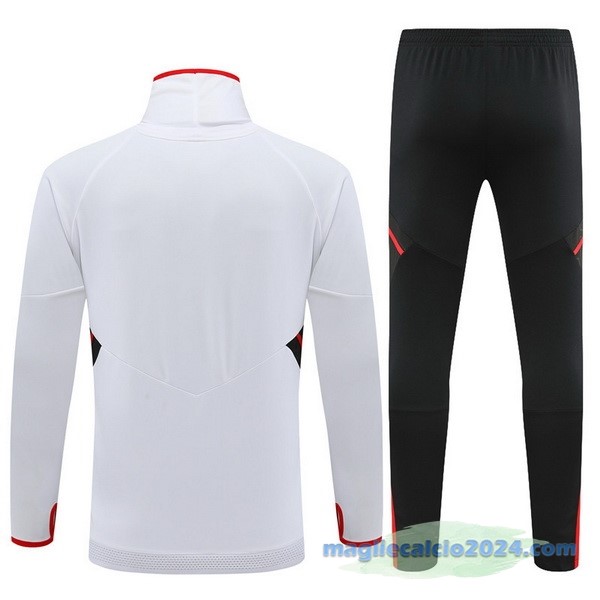 Set Completo Sudadera Formazione Bayern Múnich 2022 2023 Bianco Nero Poco Prezzo