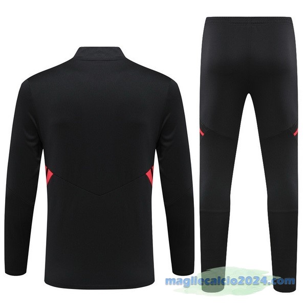 Set Completo Sudadera Formazione Bayern Múnich 2022 2023 Nero I Rosso Poco Prezzo