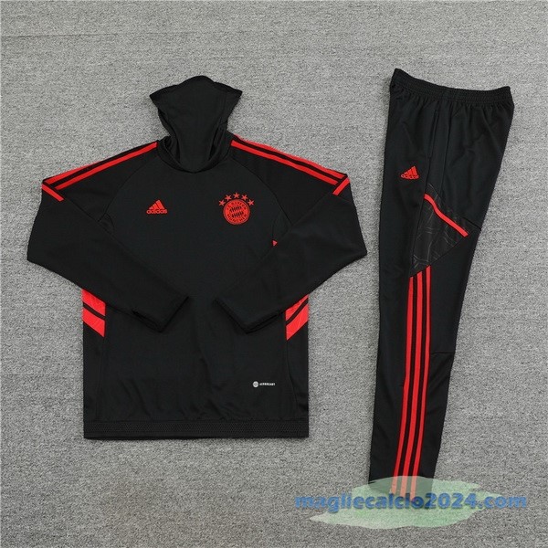 Set Completo Sudadera Formazione Bayern Múnich 2022 2023 Nero Poco Prezzo