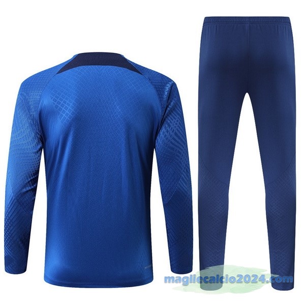 Set Completo Sudadera Formazione Giocatori Paris Saint Germain 2022 2023 I Azul Poco Prezzo