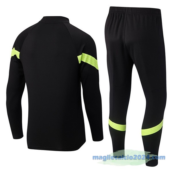 Set Completo Sudadera Formazione Manchester City 2022 2023 Nero Verde Poco Prezzo