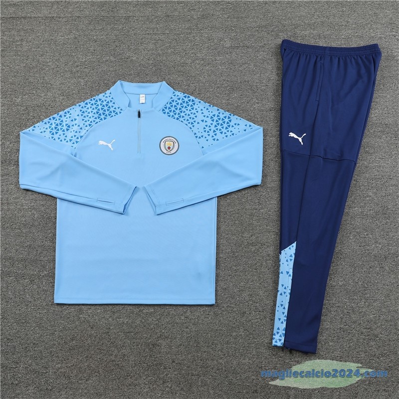 Set Completo Sudadera Formazione Manchester City 2023 2024 Azul Poco Prezzo