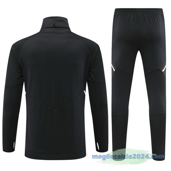 Set Completo Sudadera Formazione Manchester United 2022 2023 Nero I Rosso Poco Prezzo