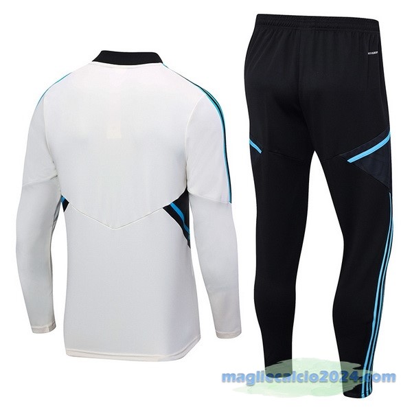 Set Completo Sudadera Formazione Manchester United 2023 2024 Bianco I Nero Poco Prezzo