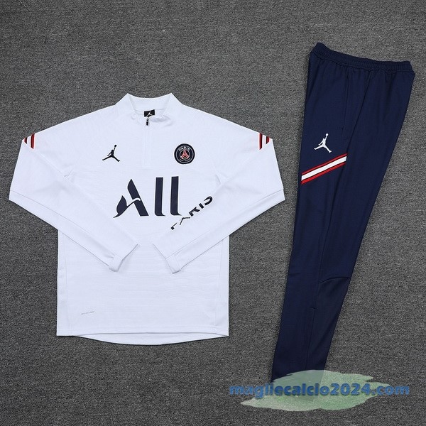 Set Completo Sudadera Formazione Paris Saint Germain 2022 2023 Azul Bianco Poco Prezzo