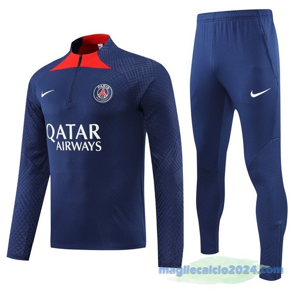 Set Completo Sudadera Formazione Paris Saint Germain 2022 2023 Azul I Rosso Poco Prezzo