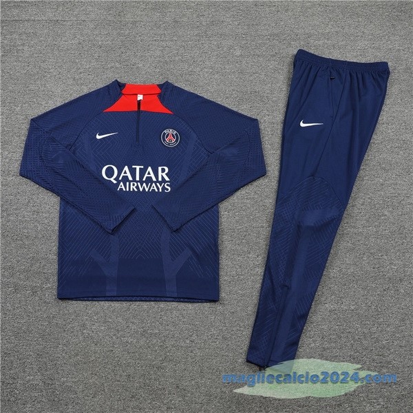Set Completo Sudadera Formazione Paris Saint Germain 2022 2023 Azul I Rosso Poco Prezzo