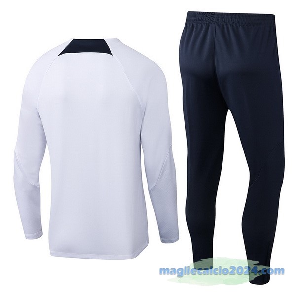 Set Completo Sudadera Formazione Paris Saint Germain 2022 2023 Bianco Nero Poco Prezzo