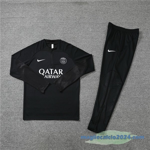 Set Completo Sudadera Formazione Paris Saint Germain 2022 2023 I Nero Poco Prezzo