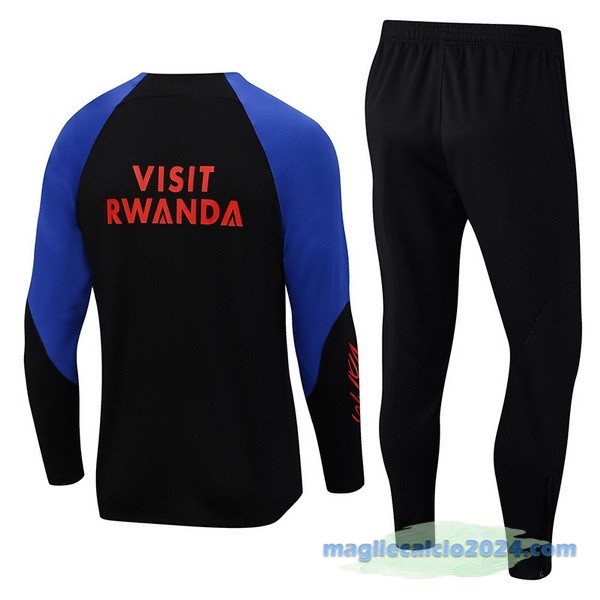 Set Completo Sudadera Formazione Paris Saint Germain 2022 2023 Nero I Azul Poco Prezzo