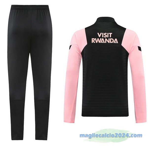 Set Completo Sudadera Formazione Paris Saint Germain 2022 2023 Nero Rosa Poco Prezzo