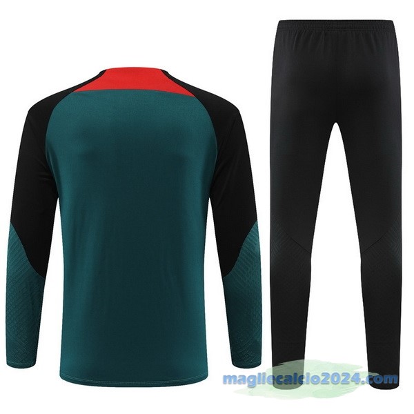 Set Completo Sudadera Formazione Paris Saint Germain 2022 2023 Verde Nero Rosso Poco Prezzo