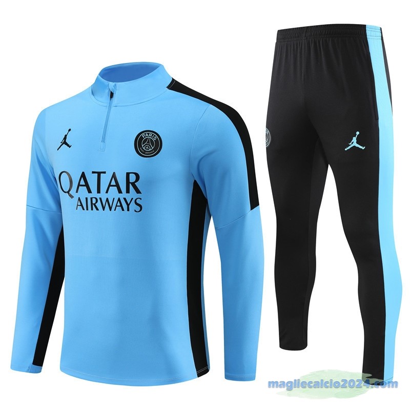 Set Completo Sudadera Formazione Paris Saint Germain 2023 2024 Azul II Nero Poco Prezzo