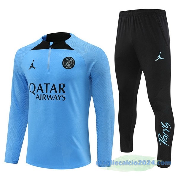 Set Completo Sudadera Formazione Paris Saint Germain 2023 2024 Azul I Nero Poco Prezzo