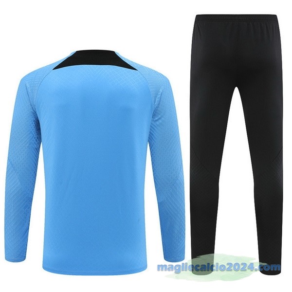 Set Completo Sudadera Formazione Paris Saint Germain 2023 2024 Azul I Nero Poco Prezzo