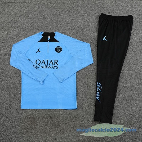 Set Completo Sudadera Formazione Paris Saint Germain 2023 2024 Azul I Nero Poco Prezzo