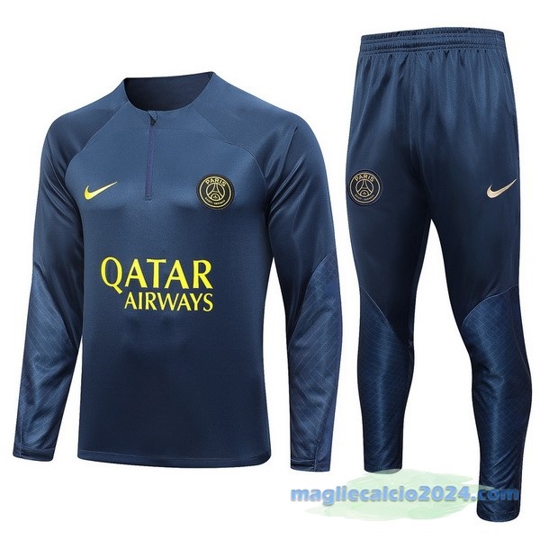 Set Completo Sudadera Formazione Paris Saint Germain 2023 2024 Azul Navy Poco Prezzo