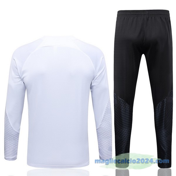 Set Completo Sudadera Formazione Paris Saint Germain 2023 2024 Bianco Nero Giallo Poco Prezzo
