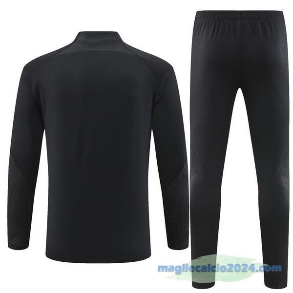 Set Completo Sudadera Formazione Paris Saint Germain 2023 2024 Nero Giallo Poco Prezzo