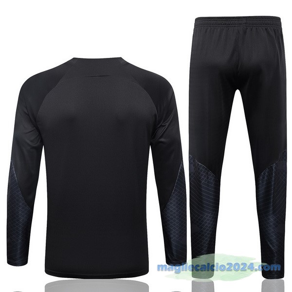Set Completo Sudadera Formazione Paris Saint Germain 2023 2024 Nero Poco Prezzo