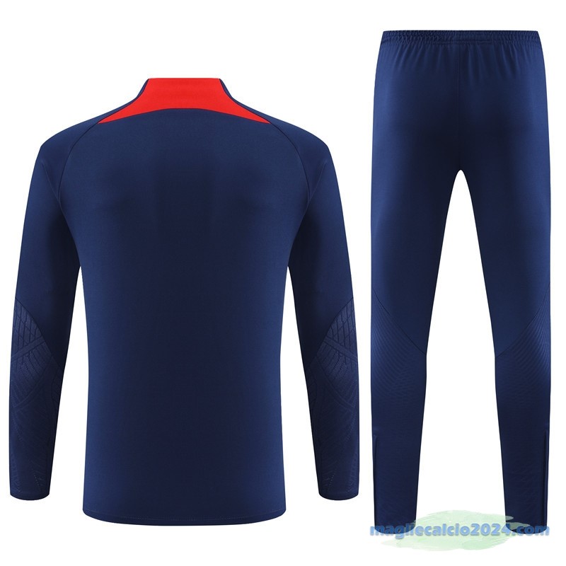 Set Completo Sudadera Formazione Paris Saint Germain Bambino 2023 2024 Azul Navy Rosso Poco Prezzo