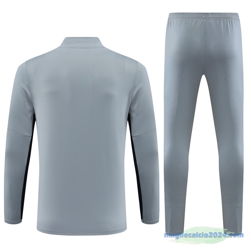 Set Completo Sudadera Formazione Paris Saint Germain Bambino 2023 2024 Grigio Poco Prezzo