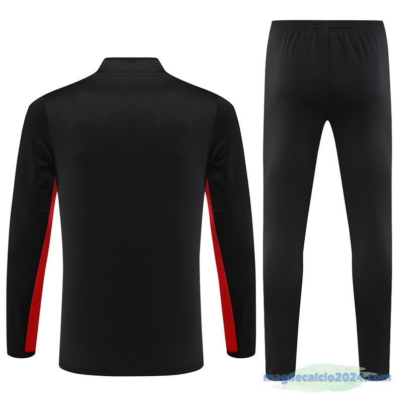 Set Completo Sudadera Formazione Paris Saint Germain Bambino 2023 2024 Rosso II Nero Poco Prezzo