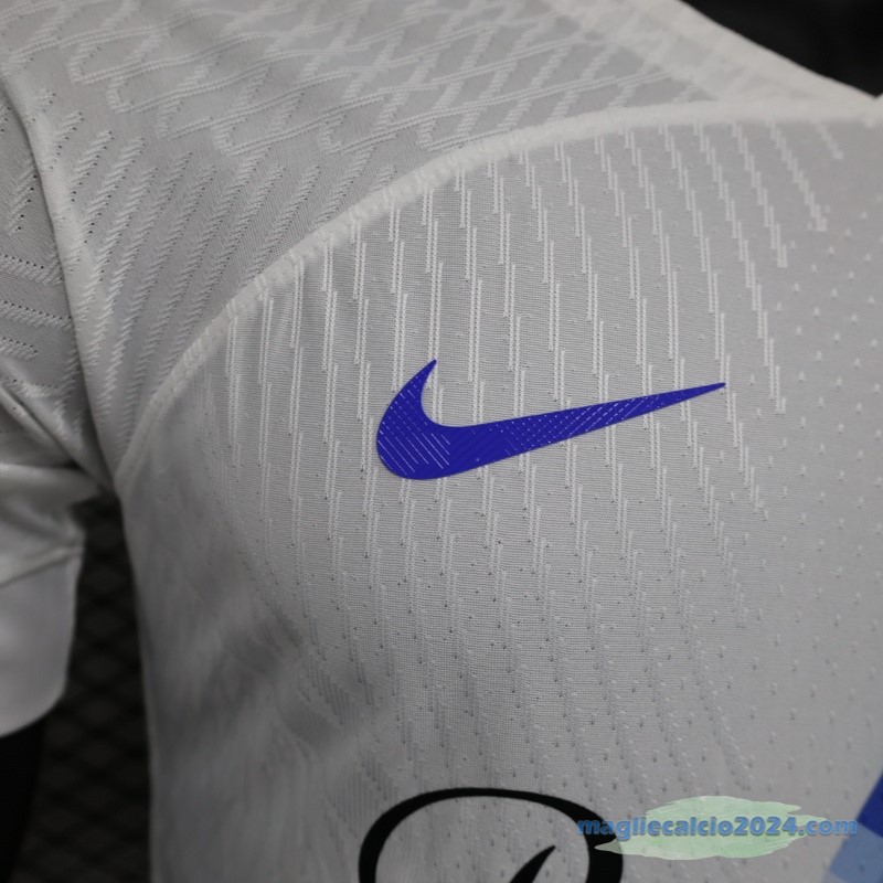 Thailandia Seconda Giocatori Maglia Inter Milán 2023 2024 Bianco Poco Prezzo