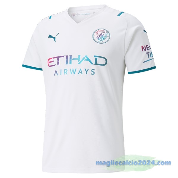 Thailandia Seconda Maglia Manchester City 2021 2022 Bianco Poco Prezzo
