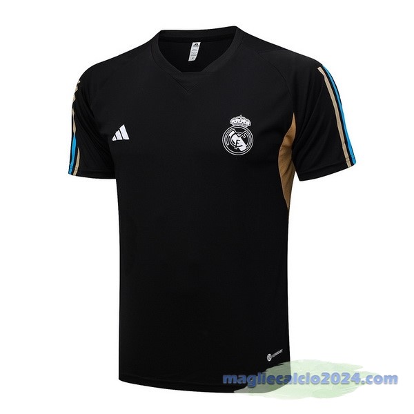 Entrenamiento Real Madrid 2023 2024 Nero Giallo Poco Prezzo