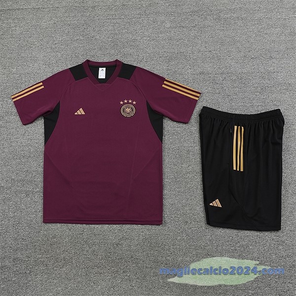 Entrenamiento Set Completo Bambino Germania 2023 Borgogna Nero Poco Prezzo